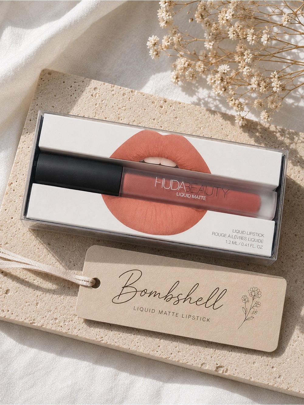HUDA BEAUTY Bombshell Liquid Matte Lipstick